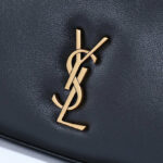 Saint Laurent Calypso Mini Hobo In Plunged Lambskin 791484 Black